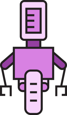 Robot Simgesi İllüstrasyonu Clipart