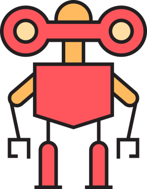 Robot Simgesi İllüstrasyonu Clipart