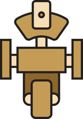 Robot Simgesi İllüstrasyonu Clipart