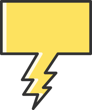 Sarı Konuşma Baloncuğu Clipart