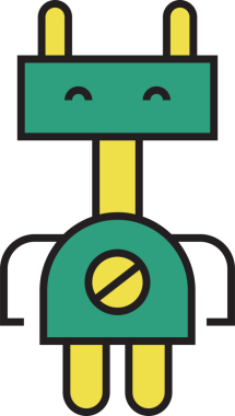 Robot Çizgi Filmi Avatar İllüstrasyonu