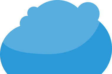 Mavi Bulut Çizimi Clipart