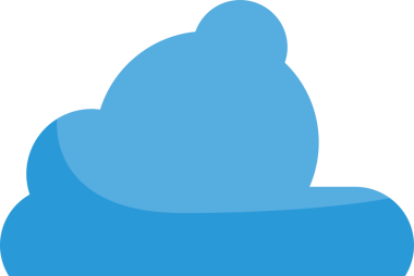 Mavi Bulut Çizimi Clipart