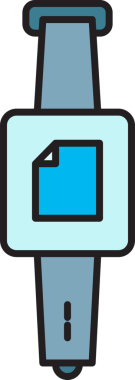 Smartwatch ve Sheet Simgesi