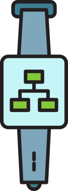 Smartwatch ve Diyagram Simgesi