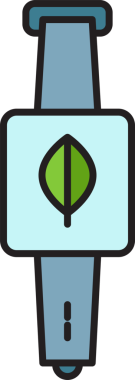 Smartwatch ve Yaprak Simgesi