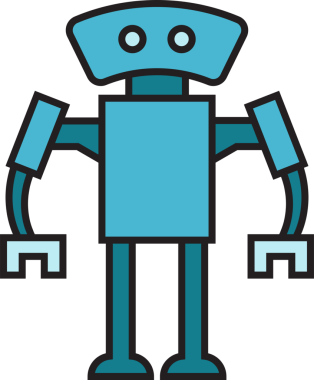 Robot Simgesi İllüstrasyonu Clipart