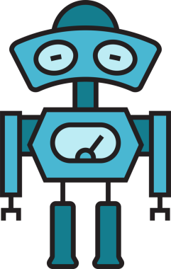 Robot Simgesi İllüstrasyonu Clipart