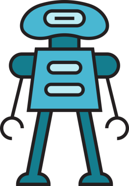 Robot Simgesi İllüstrasyonu Clipart