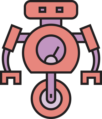 Robot Simgesi İllüstrasyonu Clipart