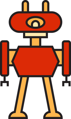 Robot Simgesi İllüstrasyonu Clipart