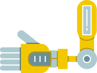 Robotik El Simgesi İllüstrasyonu