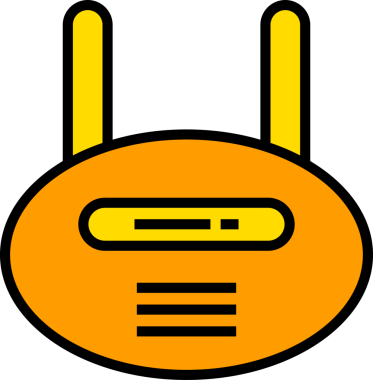 Robot Baş Simgesi İllüstrasyonu