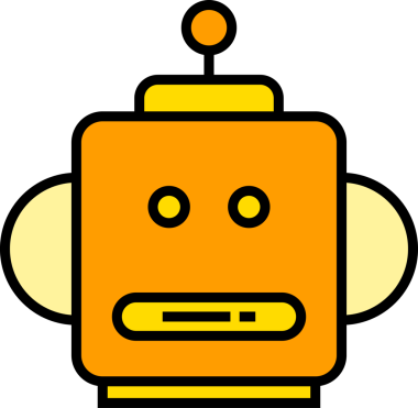 Robot Baş Simgesi İllüstrasyonu