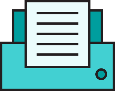 Yazıcı Simgesi İllüstrasyon Klibi