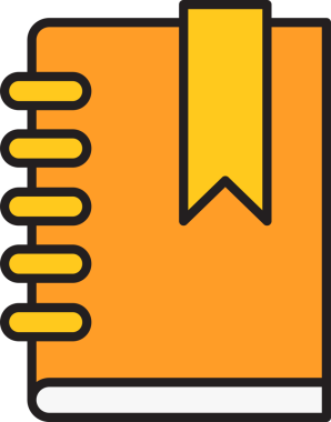 Kitap Simgesi İllüstrasyonu Clipart