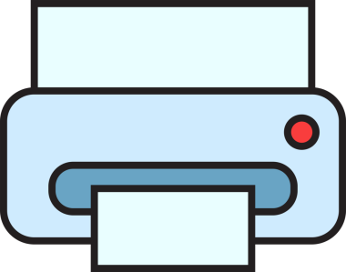 Yazıcı Simgesi İllüstrasyon Klibi