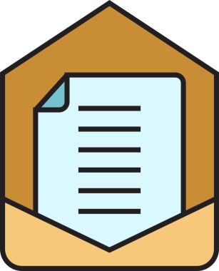 E- posta ve Haber Simgesi İllüstrasyonu