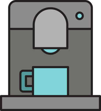 kahve makinesi simge tasarlamak