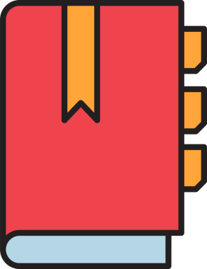 Kitap Simgesi İllüstrasyonu Clipart