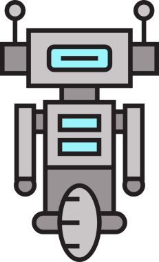 Robot Karakter Simgesi Clipart