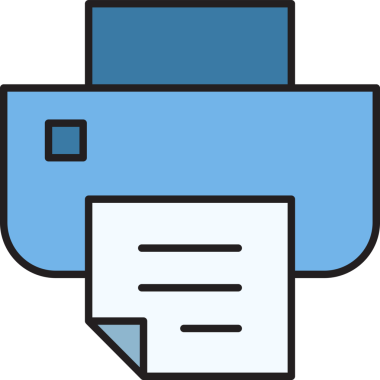 Yazıcı Simgesi İllüstrasyon Klibi