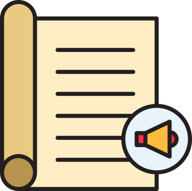 Kitap ve Megafon Simgesi