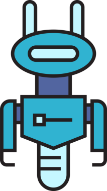 Robot Karakter Simgesi Clipart