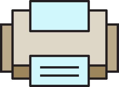 Yazıcı Simgesi İllüstrasyon Klibi