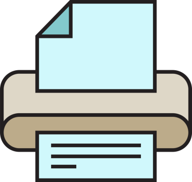 Yazıcı Simgesi İllüstrasyon Klibi