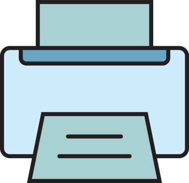 Yazıcı Simgesi İllüstrasyon Klibi