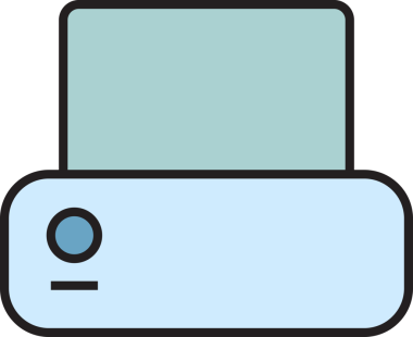 Yazıcı Simgesi İllüstrasyon Klibi