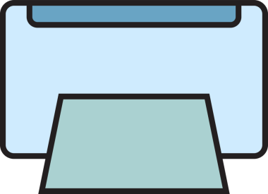 Yazıcı Simgesi İllüstrasyon Klibi