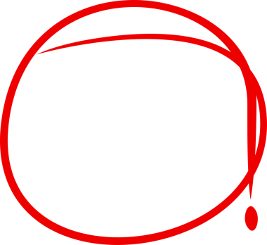 Kırmızı El Çember İşaretleyici