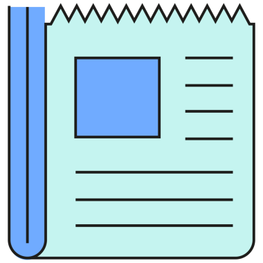 Gazete Simgesi İllüstrasyon Clipart