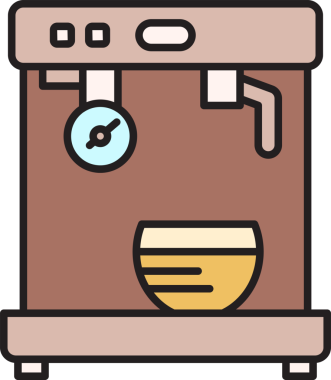 Espresso kahve makinesi simgesini