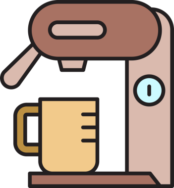 Espresso kahve makinesi simgesini