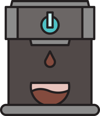 Espresso kahve makinesi simgesini
