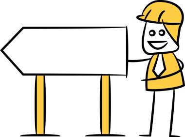 Mühendis ve Boş İmza Çubuğu Figürü