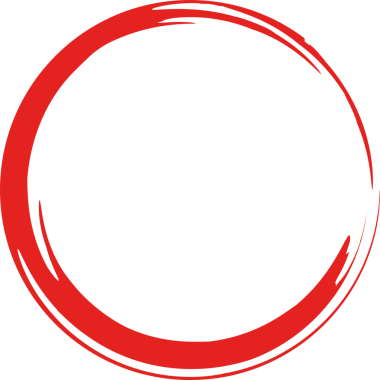 Kırmızı Grunge Çember İşaretleyici 