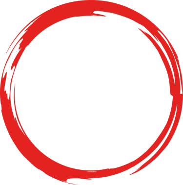 Kırmızı Grunge Çember İşaretleyici 