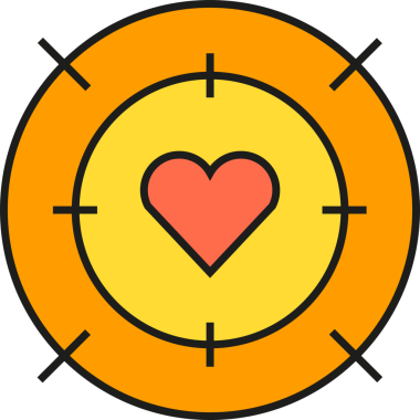 Kalp ve Hedef Simgesi