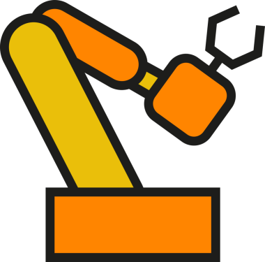 Robotik Kol Simgesi İllüstrasyonu