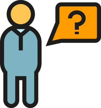 İnsanlar ve Soru İşareti Simgesi