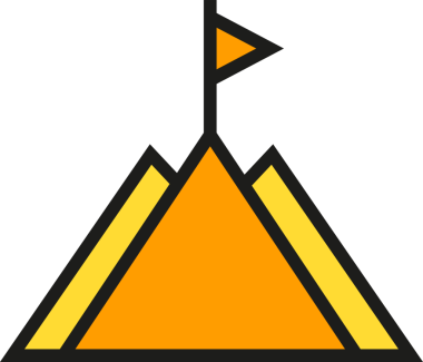 dağ ile bayrak simgesi