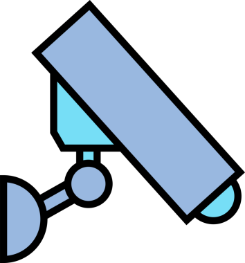 CCTV güvenlik kamerası simgesi