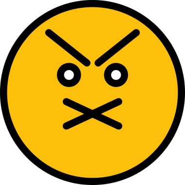 Kızgın ve Dilsiz Emoji.