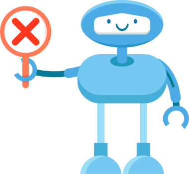 Mavi Robot Çizgi Film Çizimi