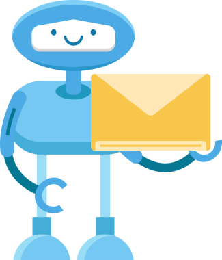 Mavi Robot Çizgi Film Çizimi