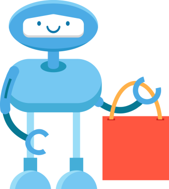 Mavi Robot Çizgi Film Çizimi